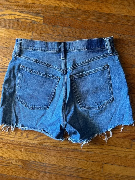 Abercrombie & Fitch Distressed Blue Denim Cutoff Shorts - Picture 3 of 3